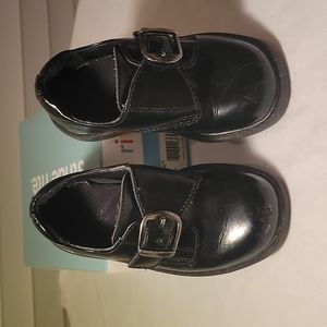 Toddler boys black dress shoes